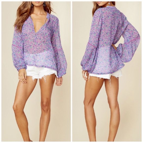 SOLD VNTG Spell Gypsy Collective WILDFLOWER Blouse - Picture 7 of 9